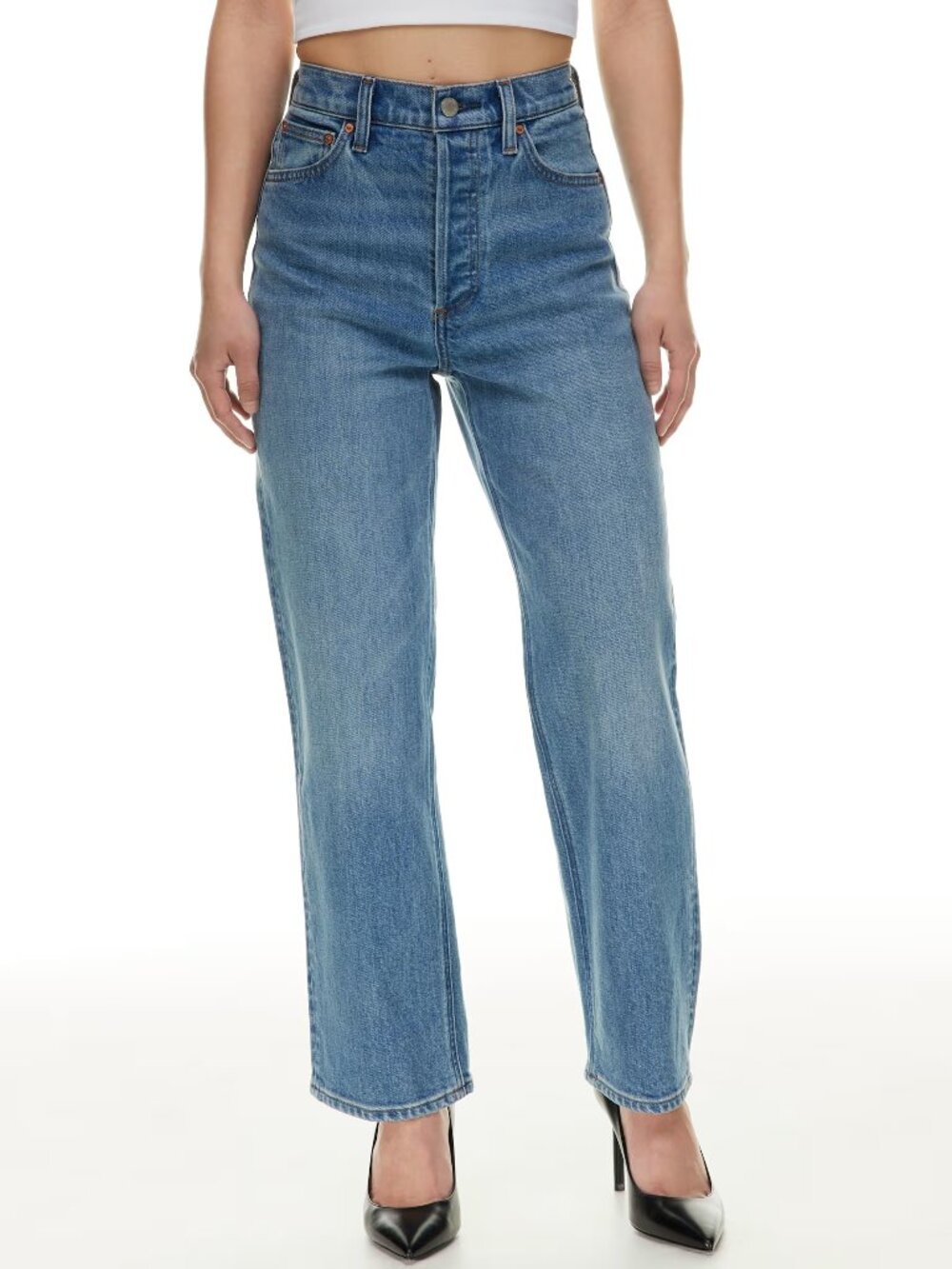 Denim Forum The Arlo Hi-Rise Straight Jean